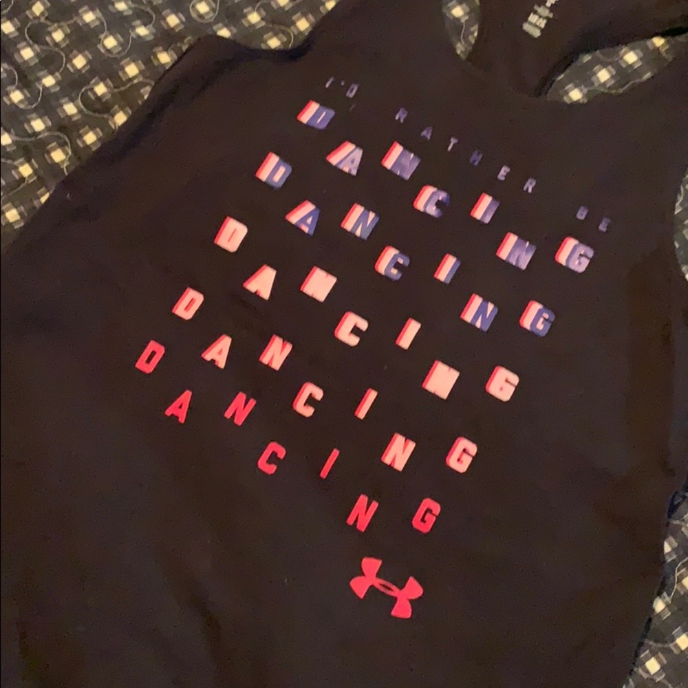 UA I’d rather be dancing racer back tank